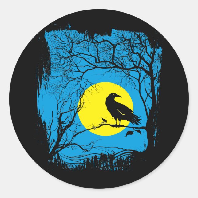 Rond Sticker Black Crow (Devant)