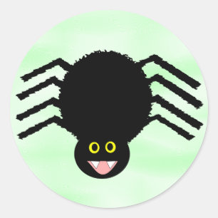 Rond Sticker Black Spider