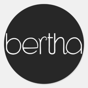 Rond Sticker blanc Bertha
