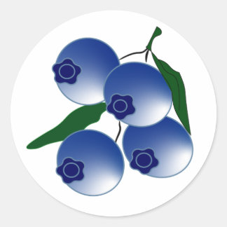 Rond Sticker Blueberry Delight