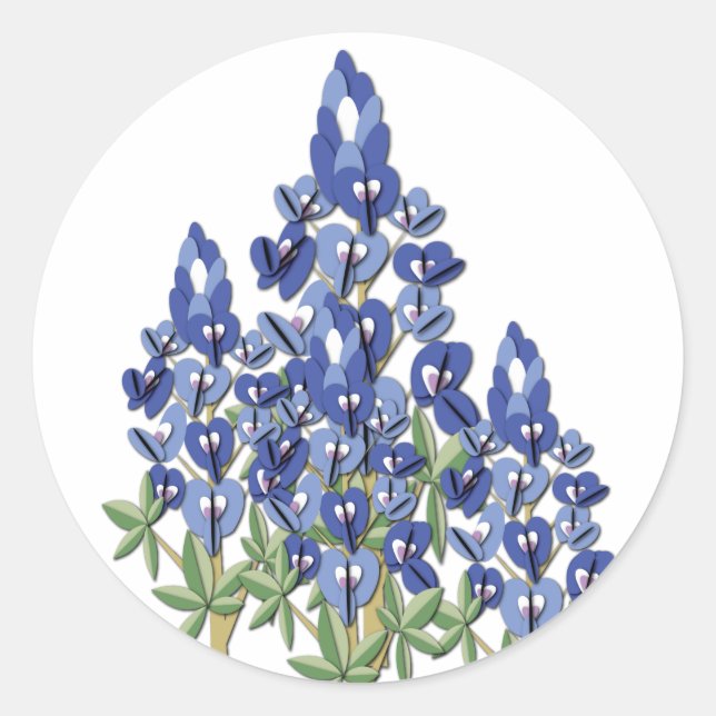 Rond Sticker Bluebonnet (Devant)