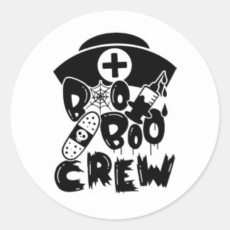 Rond Sticker Boo Crew