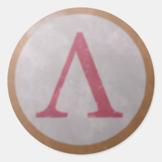 Rond Sticker Bouclier Spartiate