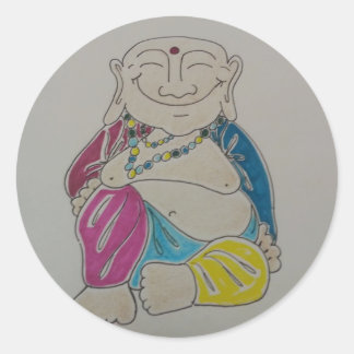 Rond Sticker Bouddha