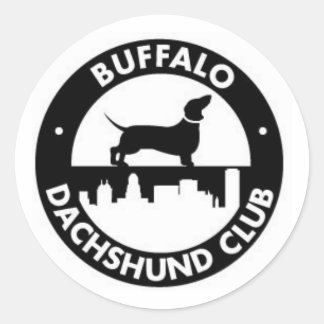 Rond Sticker Buffalo Dachshund Club