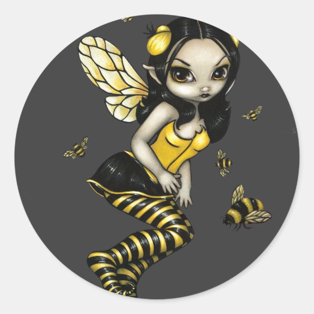 Rond Sticker "BumbleBee Fairy" (Devant)