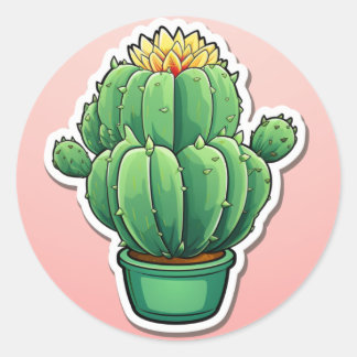 Rond Sticker Cactus