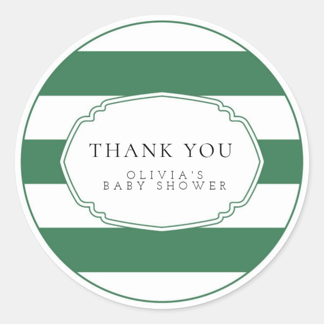 Rond sticker cadeau de golf vert (Devant)