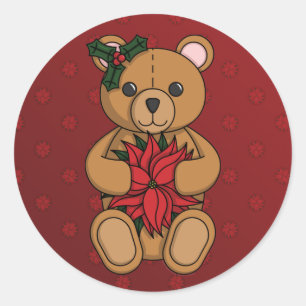 Rond Sticker cadeau de Teddy
