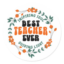 Sticker cadeau Meilleur enseignant