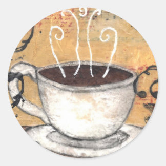 Rond Sticker café