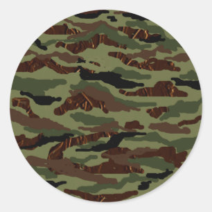 Rond Sticker Camouflage