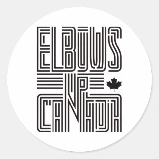 Rond Sticker Canada Elbos Up5