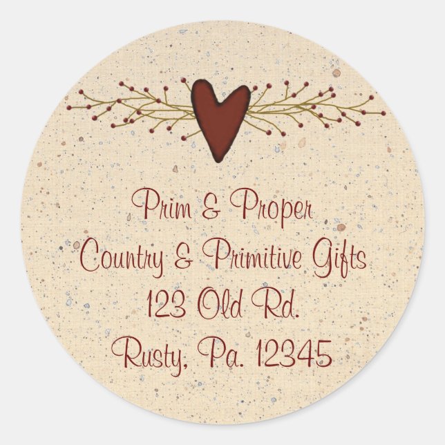 Rond Sticker cardiaque primitif (Devant)