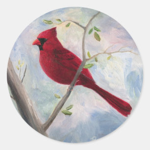 Rond Sticker cardinal