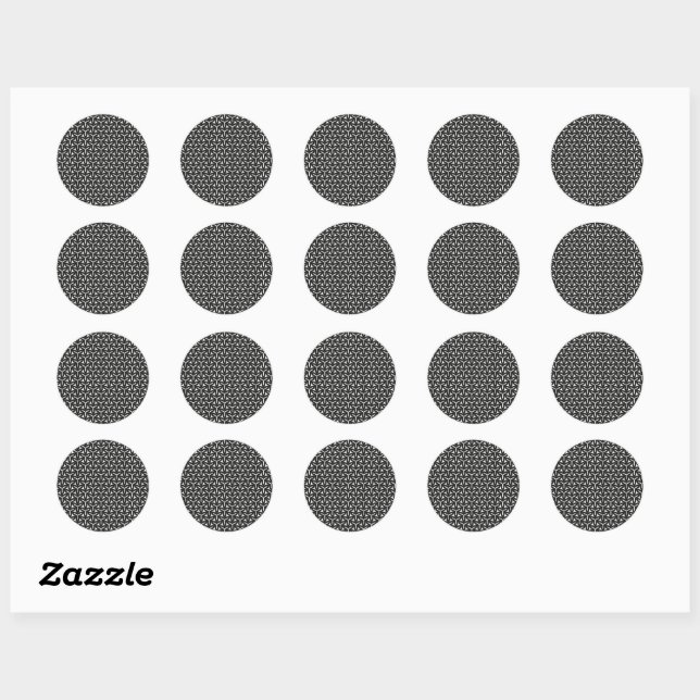 Rond Sticker Carré Motif pour lames gothiques (Feuille)