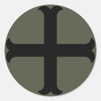 Rond Sticker Casquette d'étendue, croix de croiseur - S