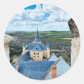 Rond Sticker Castle View - Charme médiéval