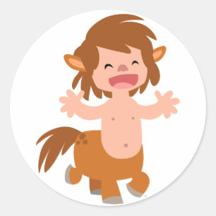 Rond Sticker Centaur petit dessin animé