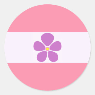 Rond Sticker Cercle Fierté Sapphique