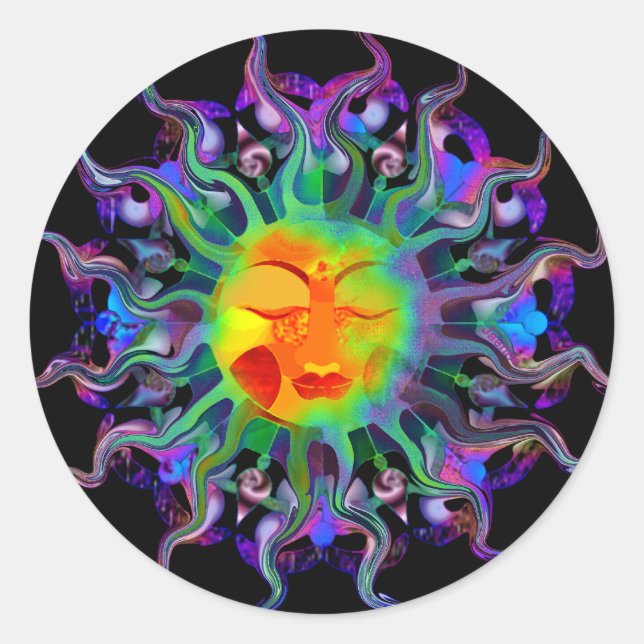 Rond Sticker Chakra Sun (Devant)
