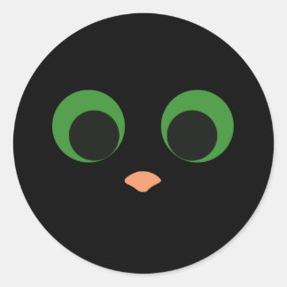 Rond Sticker chat Halloween mignonne pour Socket Pop