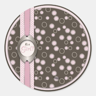 Rond Sticker Chic Baby Girl