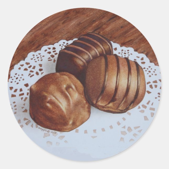 Rond Sticker chocolat (Devant)