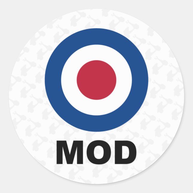 Rond Sticker cible de mode 60 (Devant)