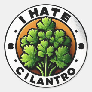 Rond Sticker Cilantro 3"