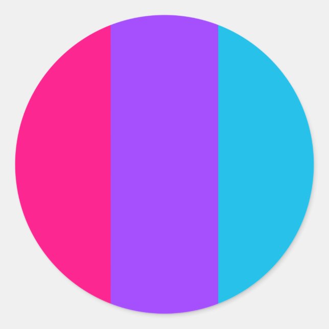 Rond Sticker circulaire de fierté androgyne (Devant)