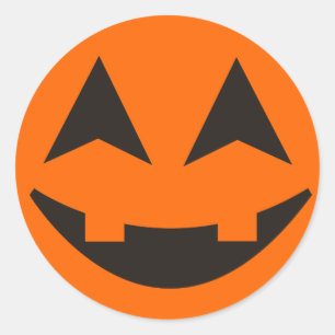 Rond Sticker Citrouille Halloween 13