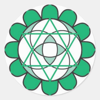 Rond Sticker Coeur Chakra
