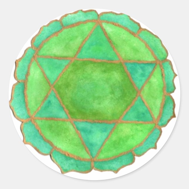 Rond Sticker Coeur Chakra (Devant)