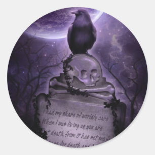 Rond Sticker Crow Spirit
