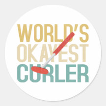 Sticker Curler le plus Okayest du monde