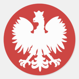 Rond Sticker d'aigle polonais