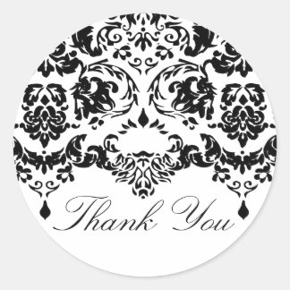 Rond Sticker Damask audacieux
