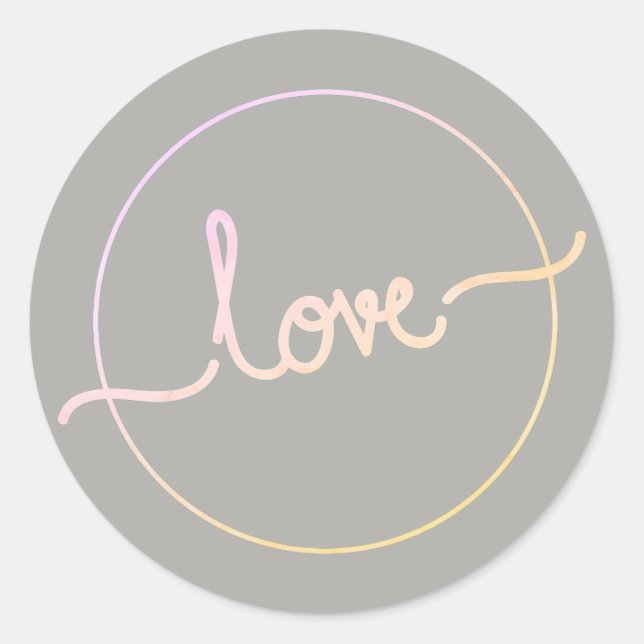 Rond Sticker d'amour (Devant)