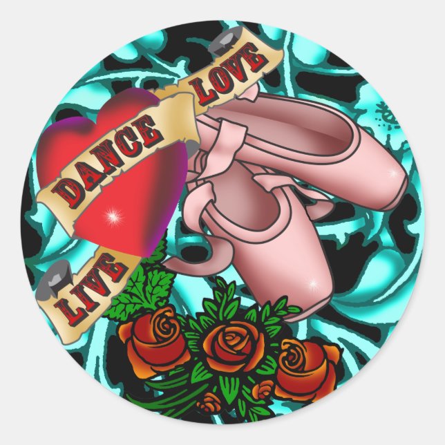 Rond Sticker Dancer Tattoo (Devant)