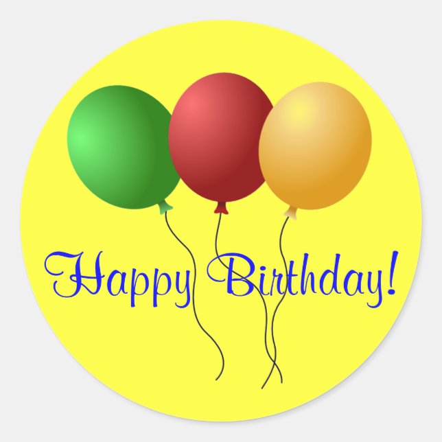Rond Sticker d'anniversaire (Devant)