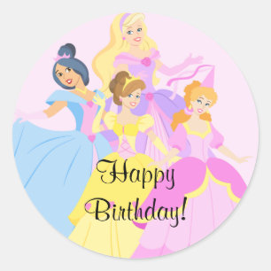 Rond Sticker d'anniversaire de la princesse royale