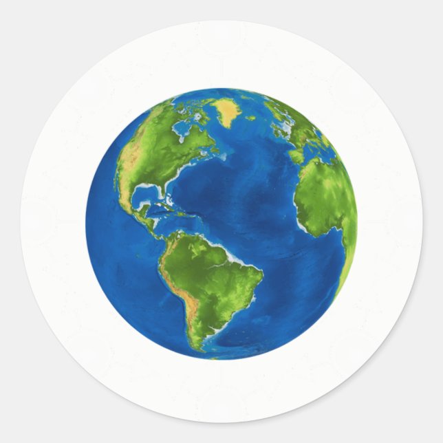 Rond Sticker d'arbre Jesse Globe ordinaire (Devant)