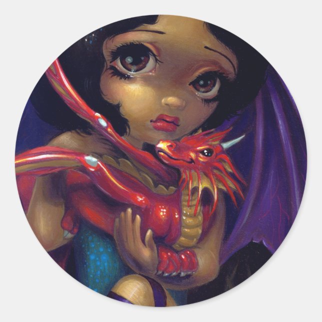 Rond Sticker "Darling Dragonling I" (Devant)
