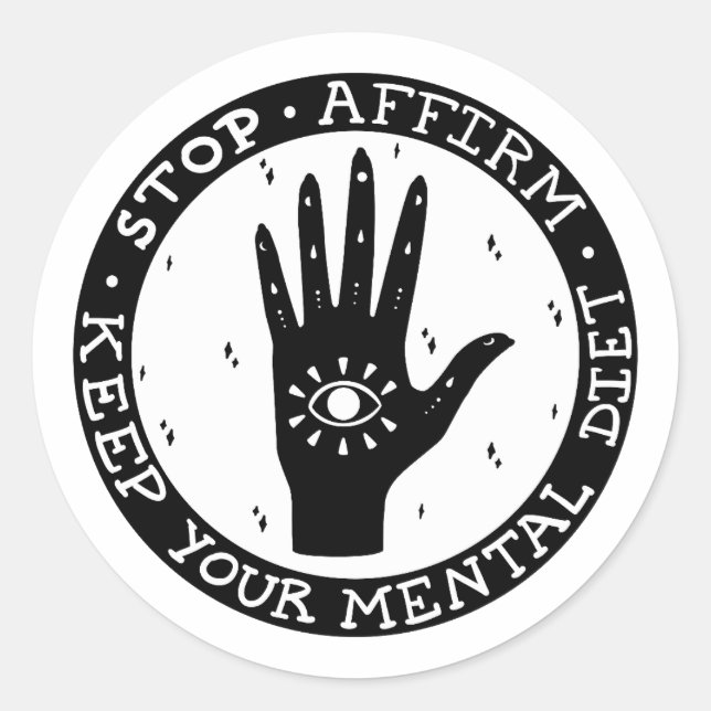 Rond Sticker d'attestation et de manifeste (Devant)