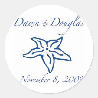 Rond sticker dawn & douglas