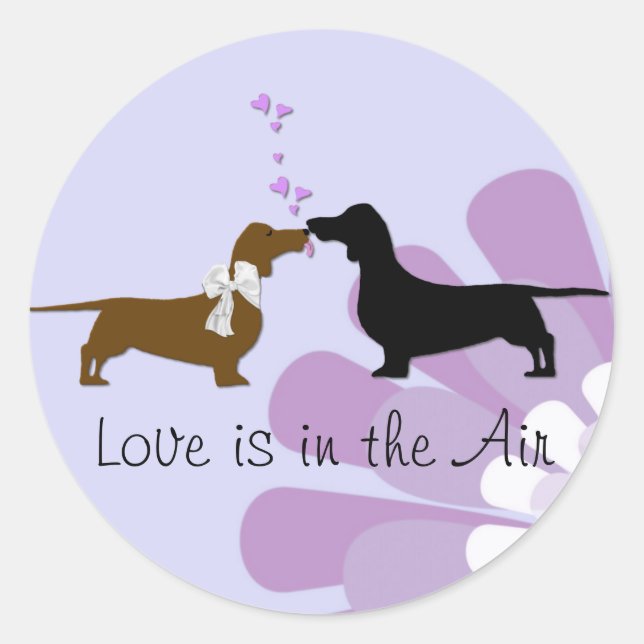 Rond Sticker de baisers Whimsical (Devant)