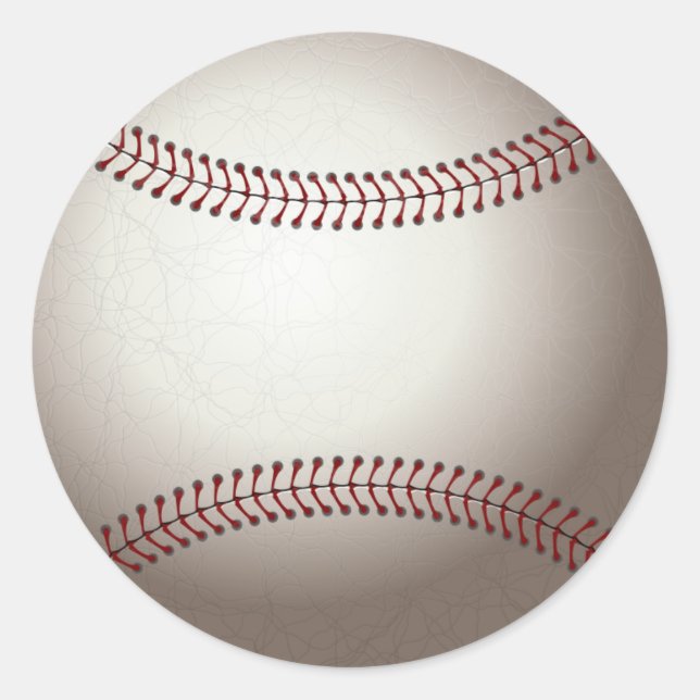 Rond Sticker de baseball (Devant)