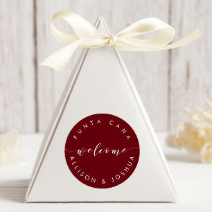 Rond Sticker de bienvenue Tags pour Guest Hotel Welcome