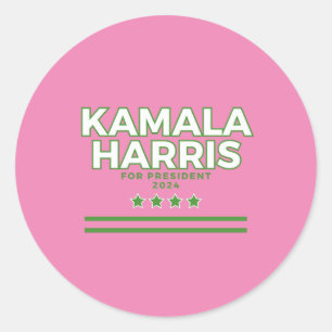 Rond Sticker de campagne présidentielle Kamala Harris 2